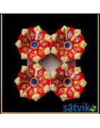 Satvik Colorful Clay Diyas (C2) For Diwali Festival, Multicolor Diwali Diyas For Decoration, Mitti Diya Oil Lamp Clay Diyas